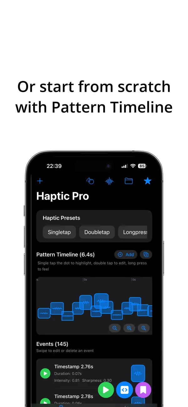 #2. Haptic Pro (iOS) De: Vedprakash Wagh
