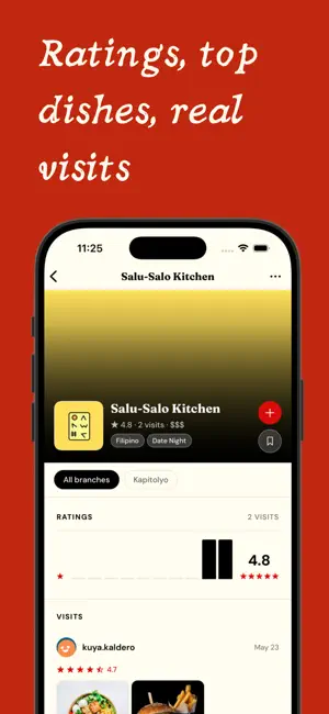 Tabled - Restaurant Diary iPhone screenshot 4