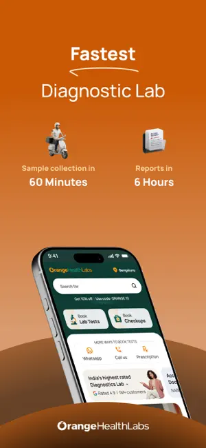 Orange Health Labs: Blood Test iPhone screenshot 1