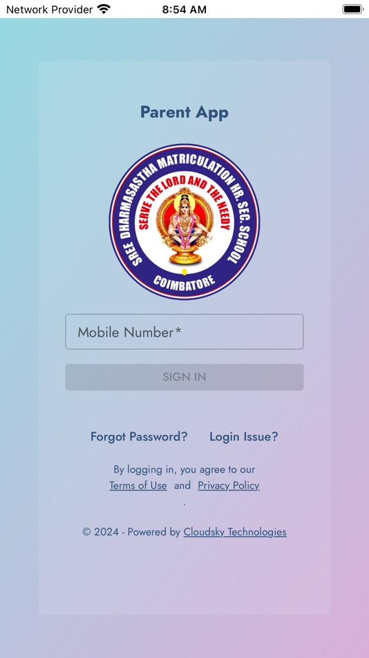 #1. Sree Dharmasastha School (iOS) De: CloudSky Technologies Private Limited