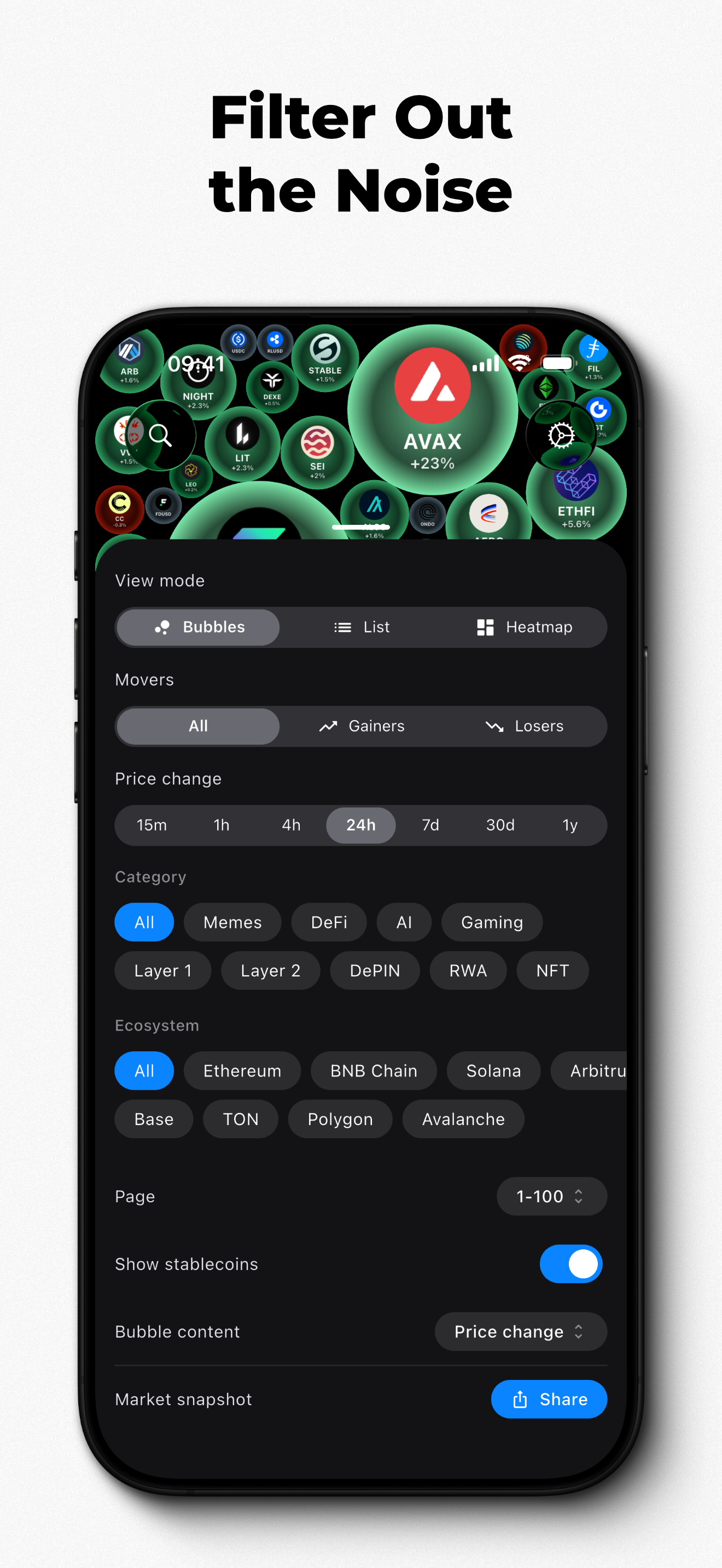 Crypto Bubbles & Heatmap screenshot 4