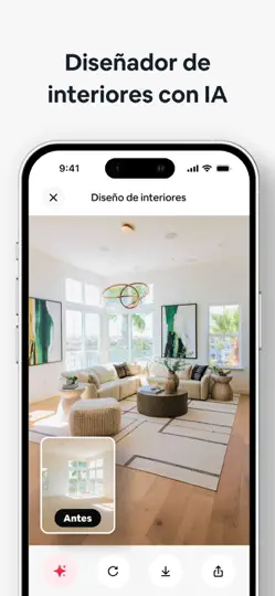 Captura de pantalla de AI Home Decor-Diseño Interior en iPhone 2