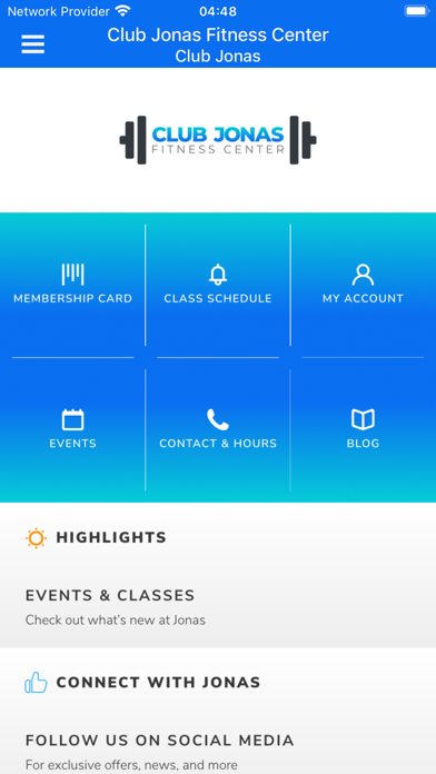 Jonas Athletic Club Screenshot