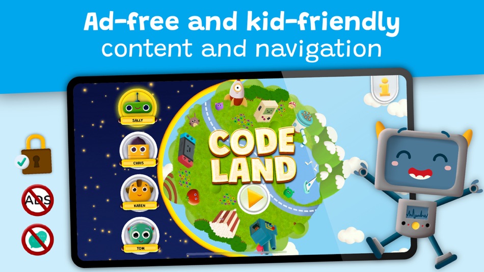 #4. Code Land: Coding for Kids (iOS) Av: Learny Land