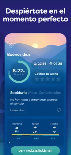 Captura de pantalla de Sleepwave: Alarma Inteligente en iPhone 3