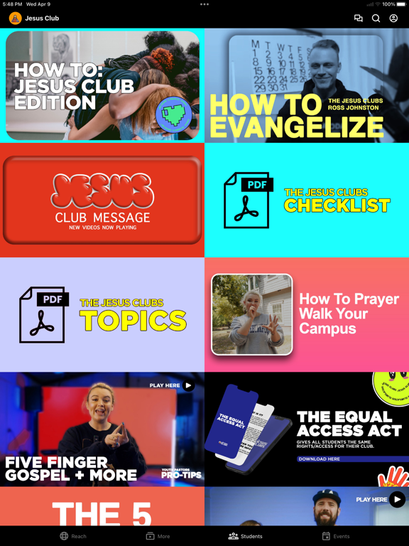 The Jesus Clubs iPad screenshot 3 - Education app