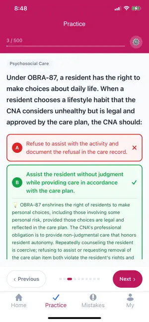 CNA Practice Test & PSW Prep screenshot 2