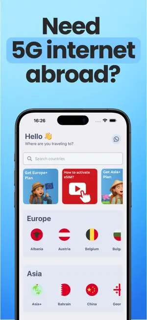 Kapimej: eSIM for Travel screenshot 1