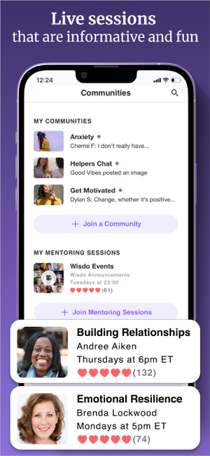 ‎Wisdo: Mental Health & Support Screenshot