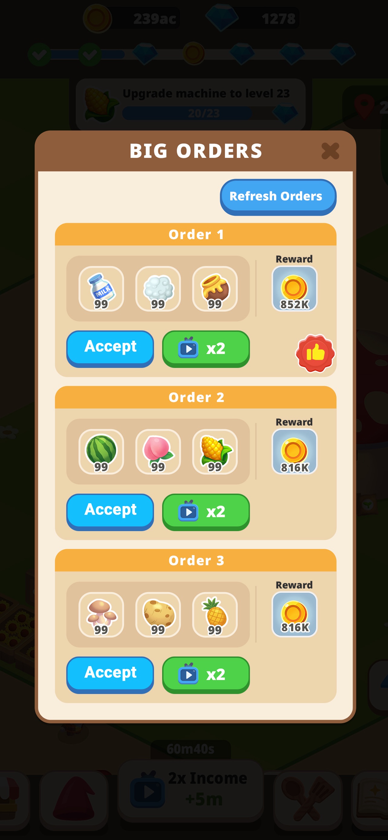 Screenshot 9 of Idle Gnome Garden: Farm Tycoon