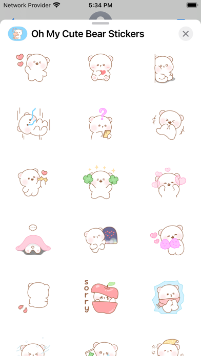 Oh My Cute Bear Stickers DAGOM Screenshot