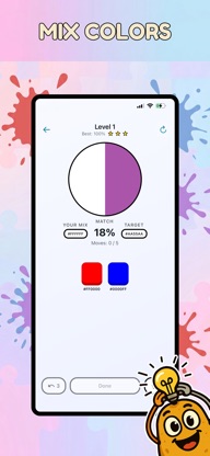 Hex Mixer: Color Mixing Puzzle screenshot 1