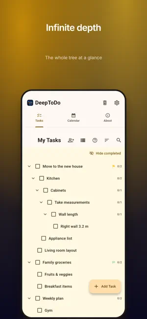 DeepToDo screenshot 1