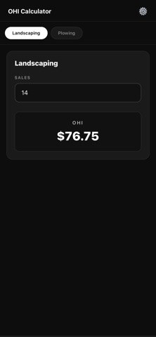 OHI Calculator screenshot