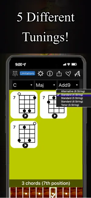 Bass Chords Compass Lite screenshot 3