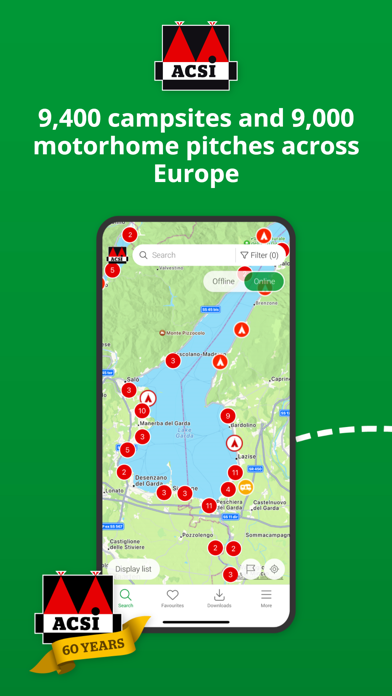ACSI Campsites Europe Screenshot