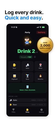 Hodohodo: Drink Less Tracker Screenshot 2 of 6