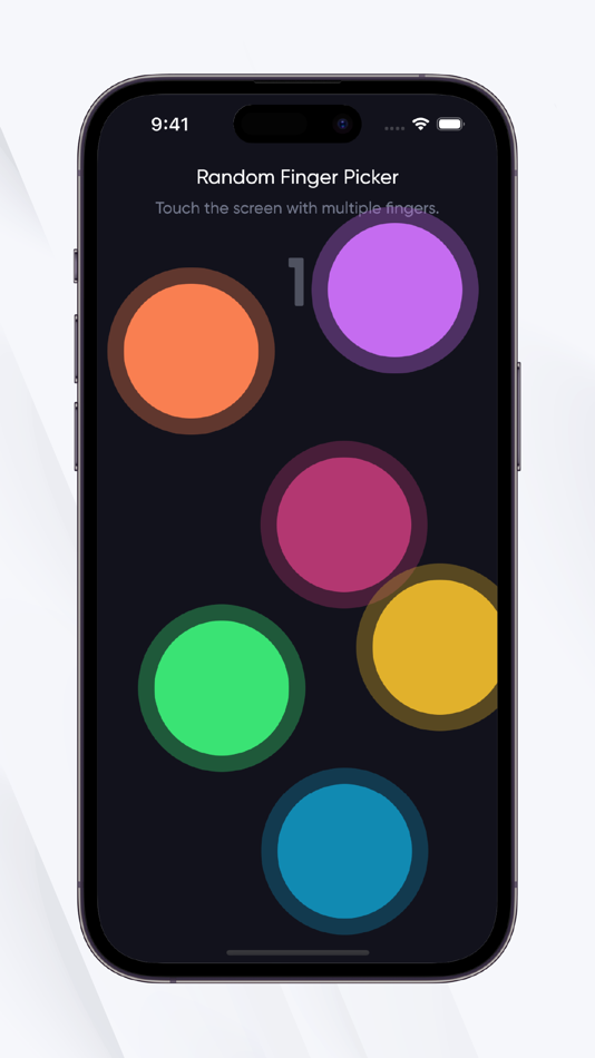 #5. Random Finger Picker Game (iOS) 来自: UGUR DALKIRAN