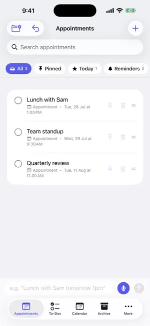 Tertiary Planner screenshot 1