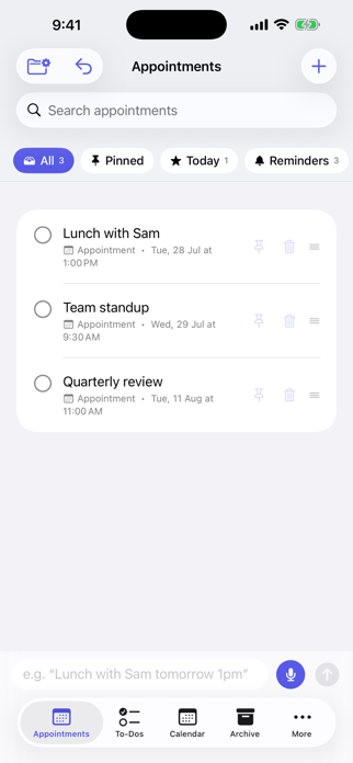Tertiary Planner Screenshot 1 of 3