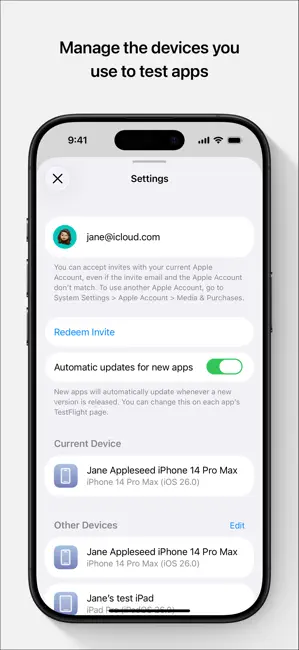 TestFlight iPhone screenshot 4