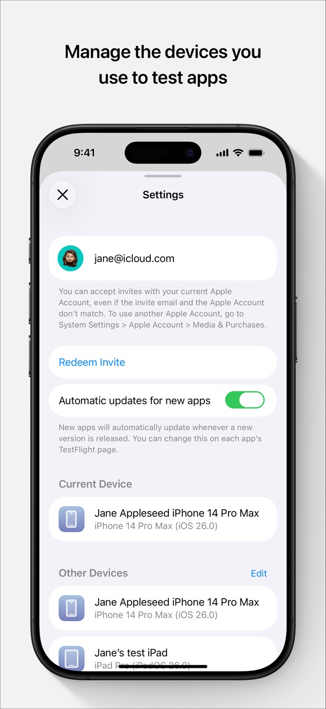 TestFlight 截图