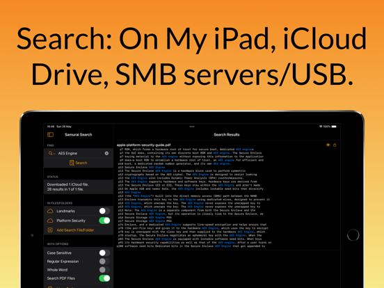 Screenshot #5 pour Samurai Search: Text/PDF files