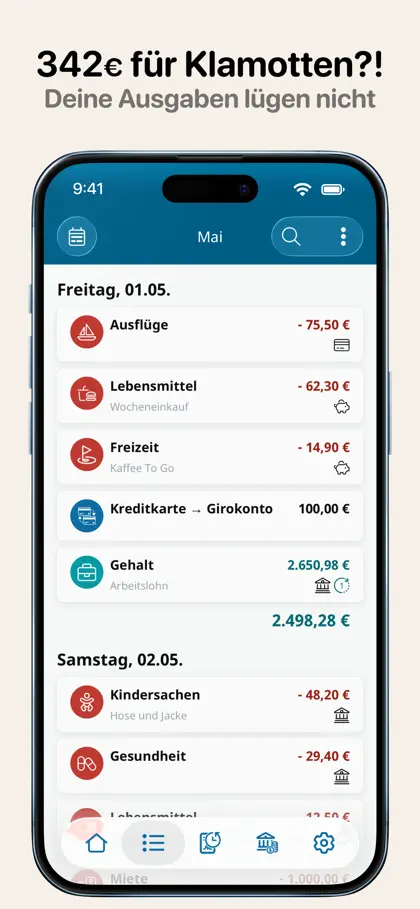 Screenshot 4 di 6 di MoneyControl Spending Tracker
