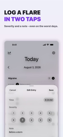 Symp Trac: Chronic Illness Log iPhone screenshot