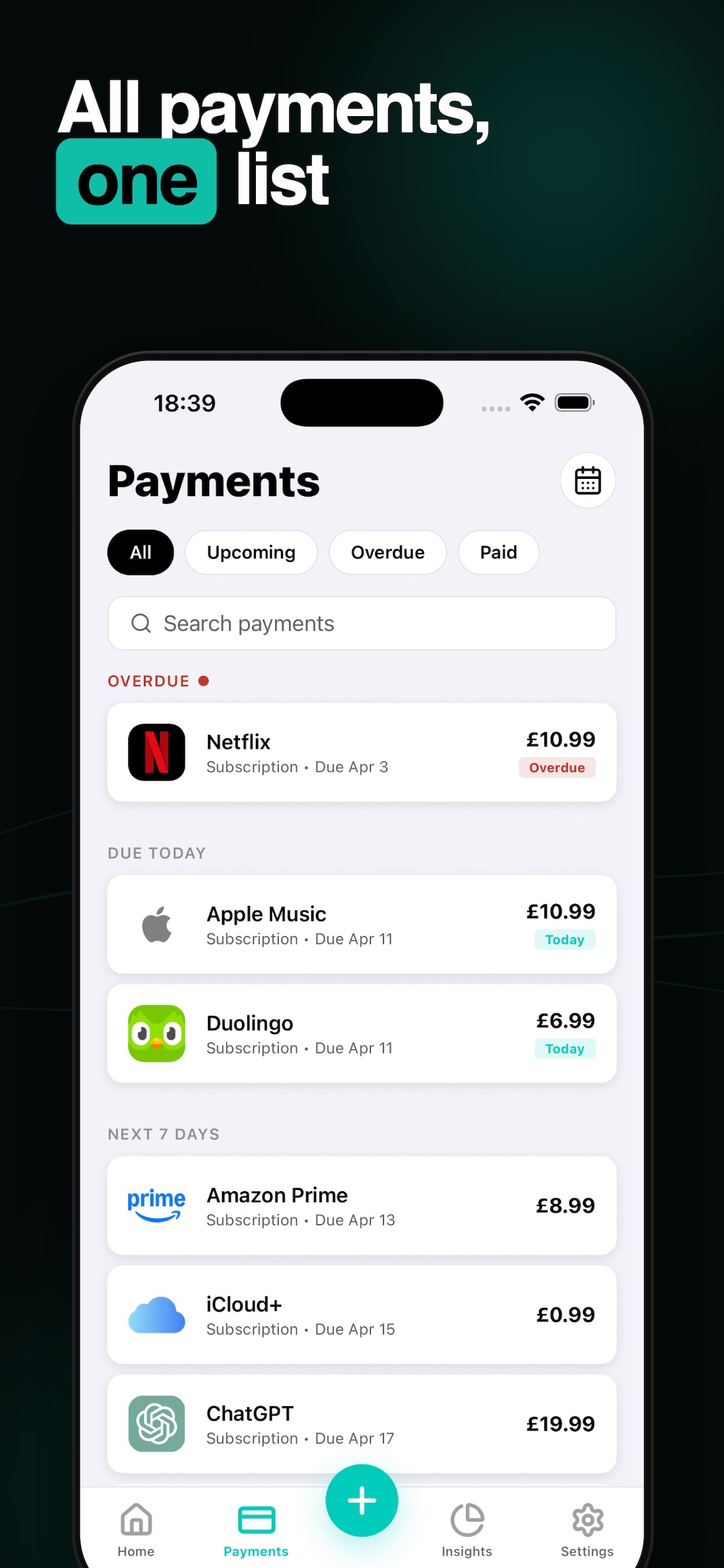 Subscription Tracker: Mori screenshot 3