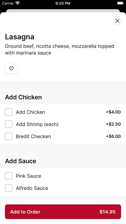 Sammy's Italian Pasta & Pizza screenshot-3