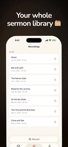 Sermon Notes: Record & Keep Screenshot 6 of 6