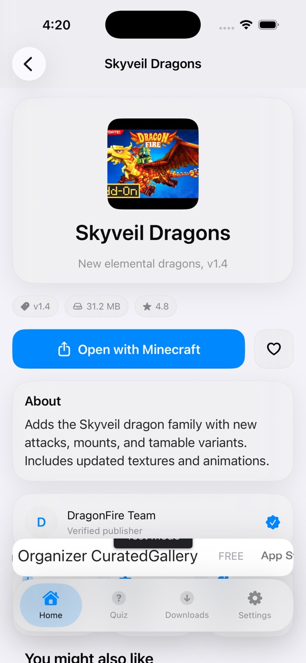 iPhone screenshot