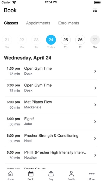 Presher Fitness Screenshot