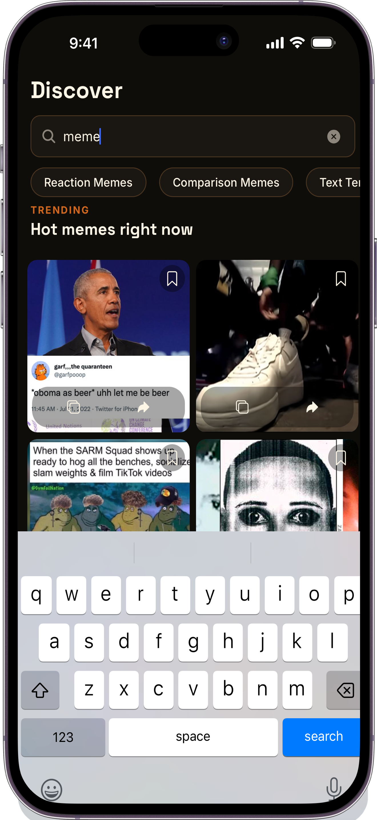 Snagg (a meme app) screenshot 4