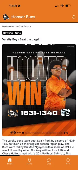 Hoover High School Athletics screenshot 1