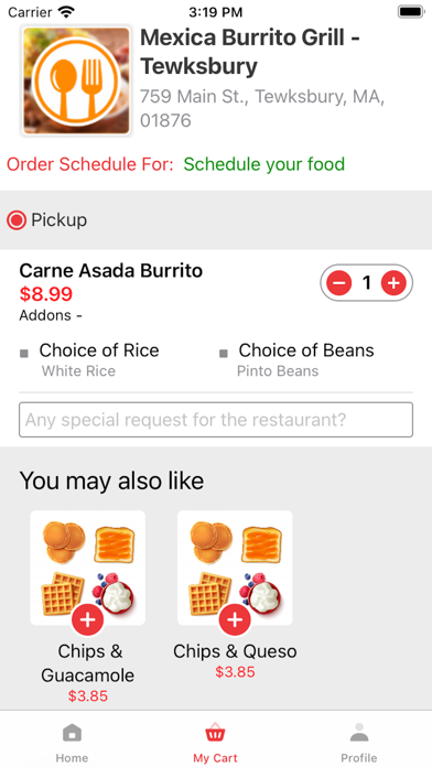 Santa Fe Burrito Grill Screenshot
