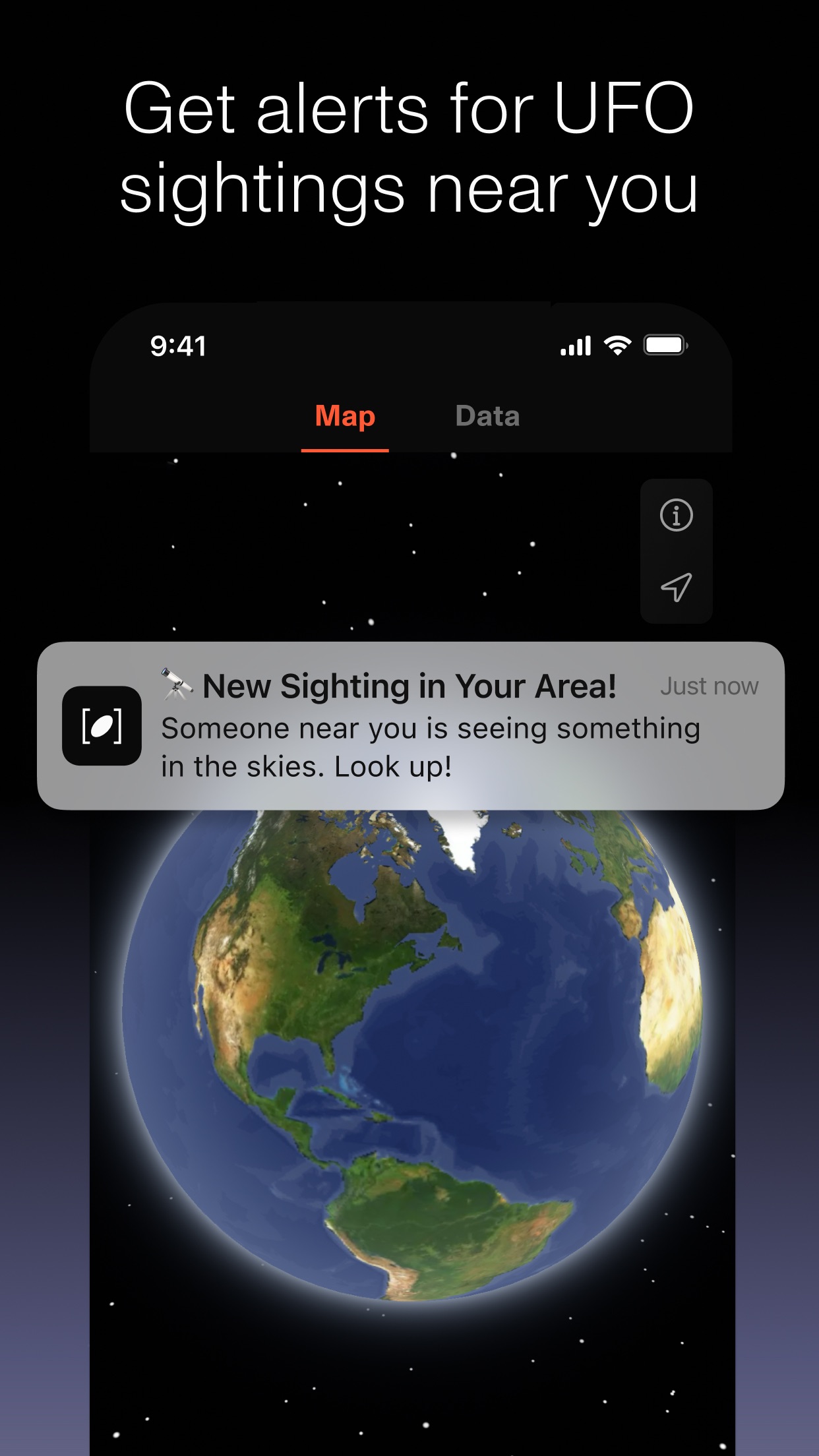 Enigma: UFO Sightings & Alerts screenshot 2