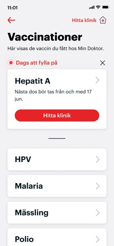 Min Doktor – Vård & vaccin iPhone screenshot 6