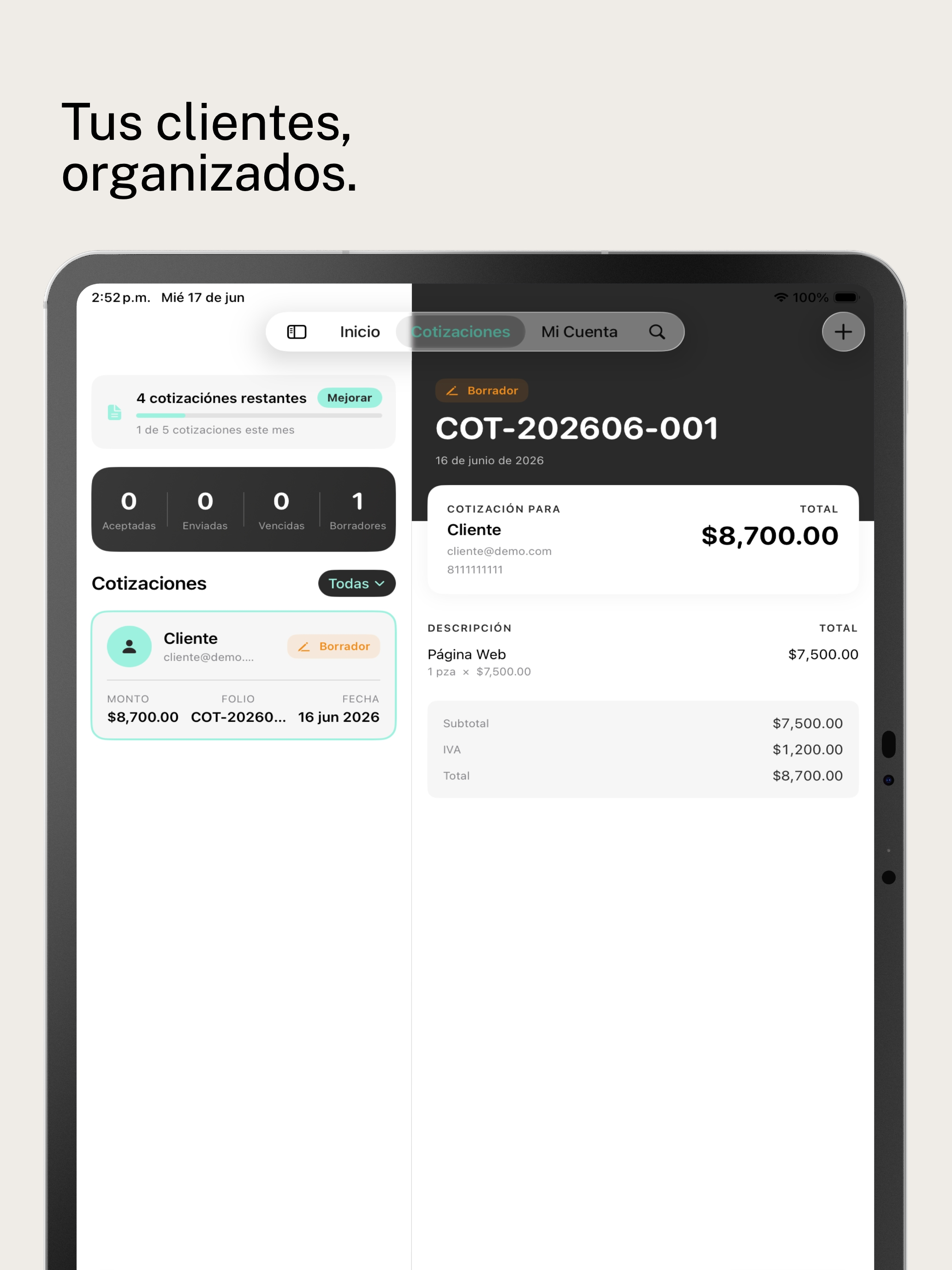 Nove Cotizador y Cotizaciones screenshot 7