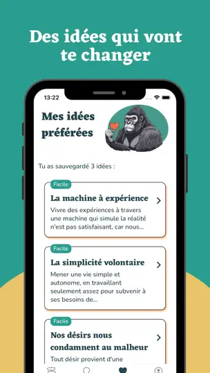 Capture d'écran de Les Idées Brutes - Philosophie sur iPhone 3