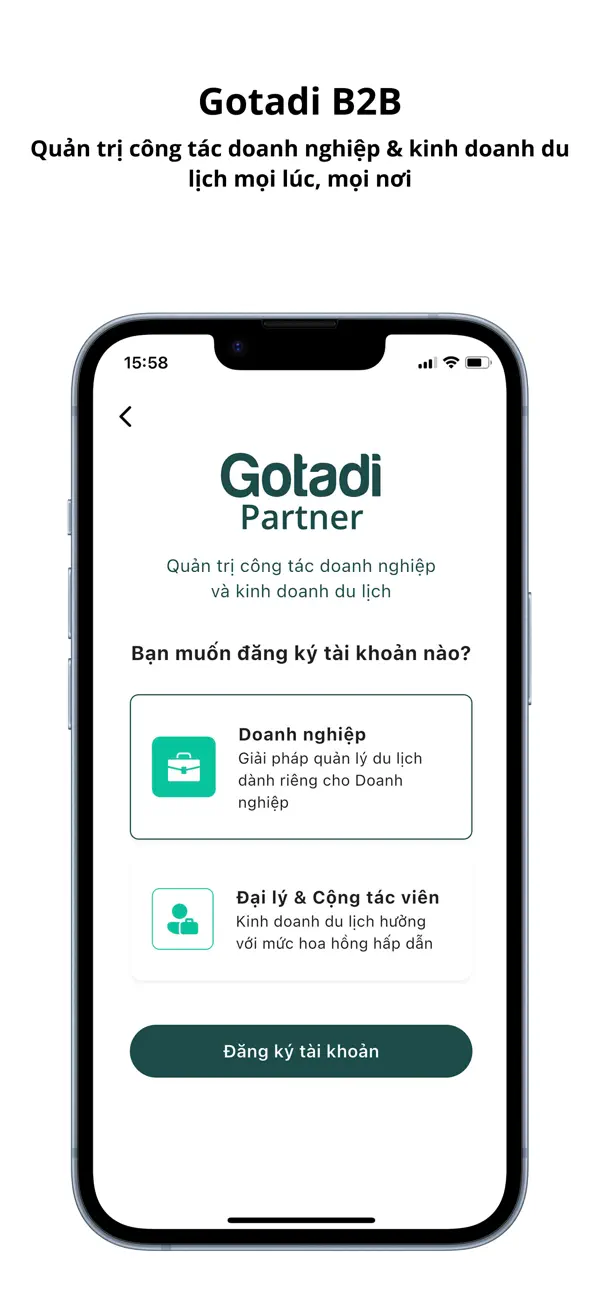 Screenshot #2 pour Gotadi Partner:Quản lý du lịch