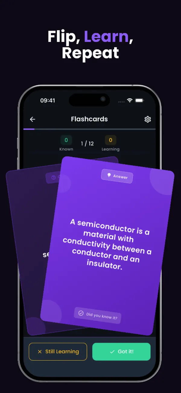 Screenshot #3 pour Flashcards AI - Quiz Genius