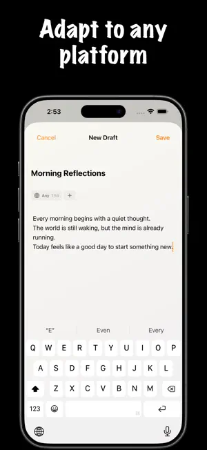 DraftX: Draft Once, Post Many screenshot 3