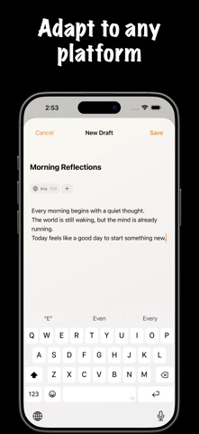 DraftX: Draft Once, Post Many Screenshot 3 of 3