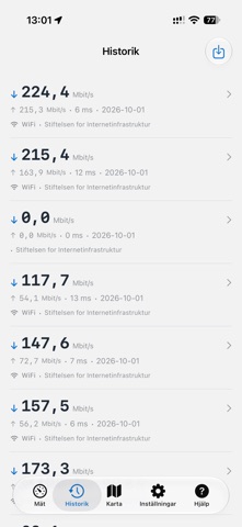 Bredbandskollen iPhone screenshot 5