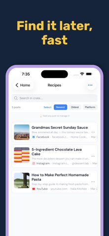 MetaCrate – Social Bookmarks Screenshot 3 of 5