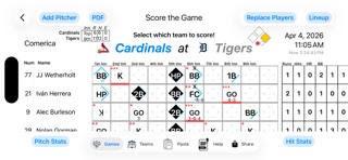 ScoreKeep - Baseball Scoring screenshot