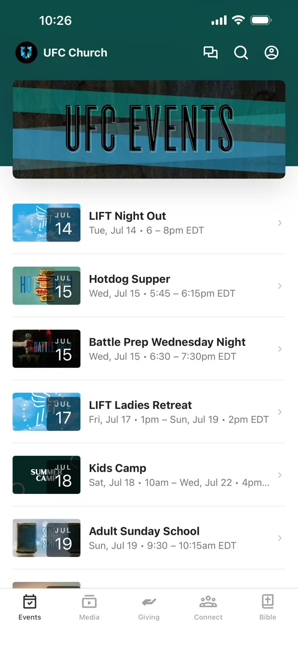 Screenshot #1 pour United Family Church