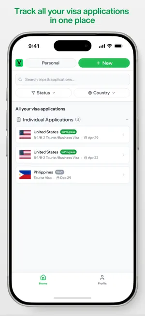 Visarun - Visa Made Easy screenshot 1